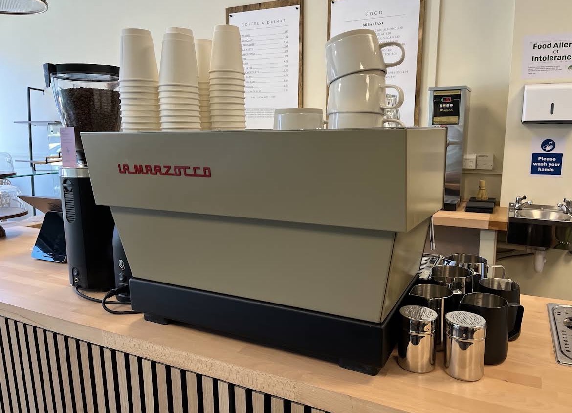 La Marzocco coffee machine at Front Room Coffee