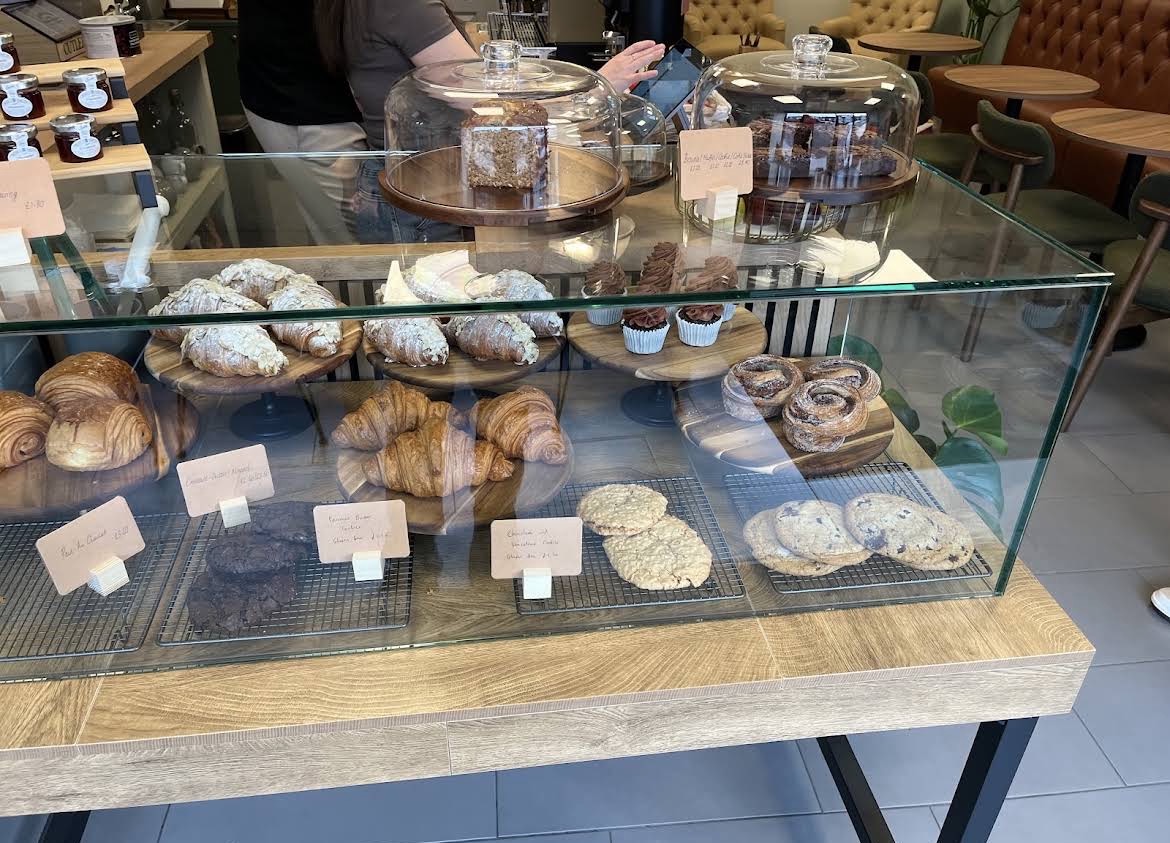 Croissants, cookies and cakes at the Front Room Coffee counter