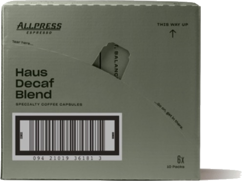 Allpress Espresso House Decaf Capsules